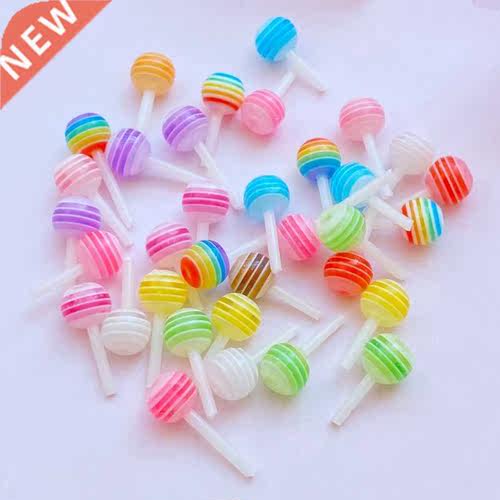 40Pcs New Mini Lollipop Flat Back Resin Scrapbooking DIY Jew