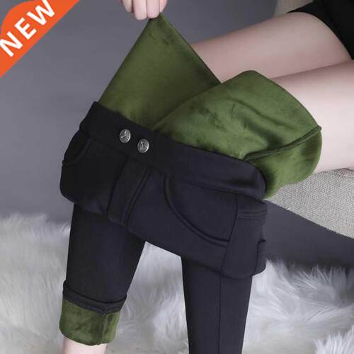 Women's Leggings High Waist Warm Velvet Pants Outerwear Thic