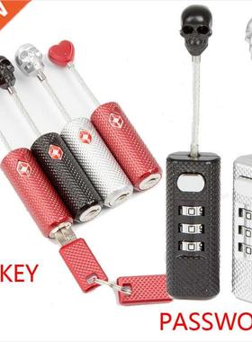 New Creative Skull Metal Luggage Locks Three Digits Combinat