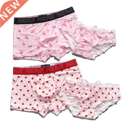 Hot Couple Underwear Set Heart Lace Underwear for Lover Ice