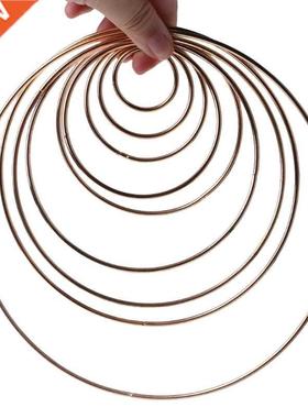 3.5-19cm Metal Dream Catcher Ring Macrame Craft Hoop Gold DI