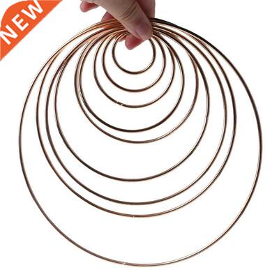 3.5-19cm Metal Dream Catcher Ring Macrame Craft Hoop Gold DI