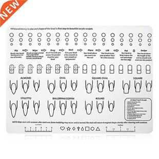 3D Nail Art Display Training Practice eets Table Mat Silic