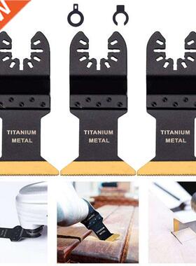 3pcs Titanium Coated Bi-metal Oscillating Multitool Multi-Fu