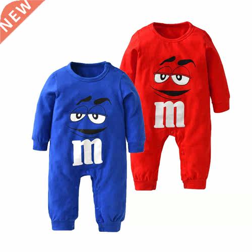 Newborn Bby Boys Girls Romper Crtoon Print Cotton Long Sle
