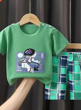 Kids Cool Boy Summer Clothes 2022 Thin Suit Baby Fashion Sho