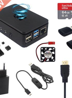 Raspberry Pi 4 B ABS Case Upgraded Plastic Box Enclosure She