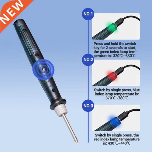 USB Soldering Iron Tip 5V 8W Smart Electric Powered Portable