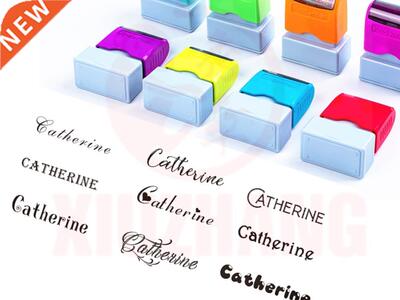 Custom teacher Name ink Stamp Signature Calligraphy Selfing-