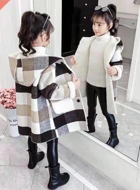 Autumn Winter Girls Casual Jackets Hooded Outerwear Fashion