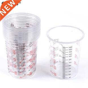 10pcs Transparent Plaic Paint Mixing Cups For Accurate Mix