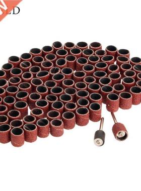 100Pcs Dremel ccessories Grit 80# 9.5mm Drum Snding Kit +2