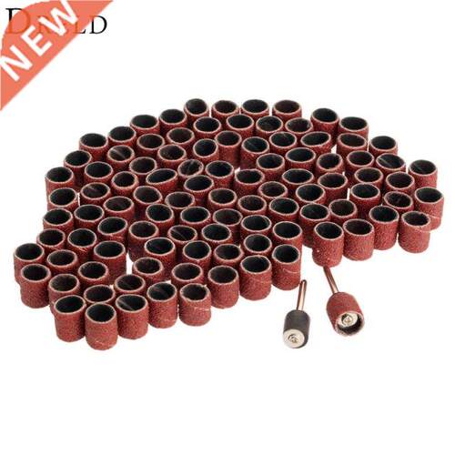 100Pcs Dremel ccessories Grit 80# 9.5mm Drum Snding Kit +2