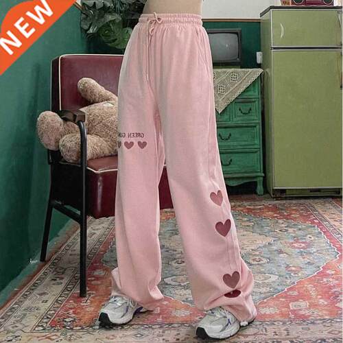 Drawstring Harajuku Pants Streetwear Women Oversize High Wai