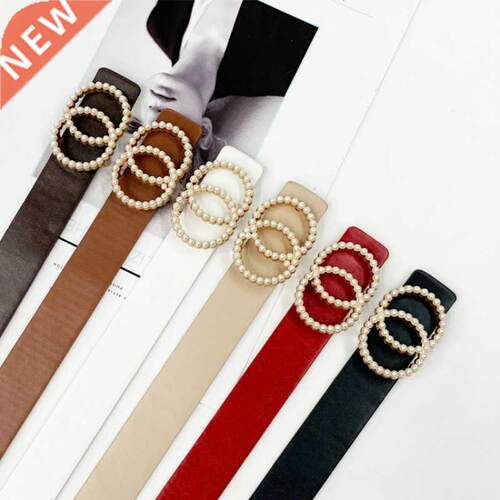 Leather belt women waist luxury black red belts for jeans dr