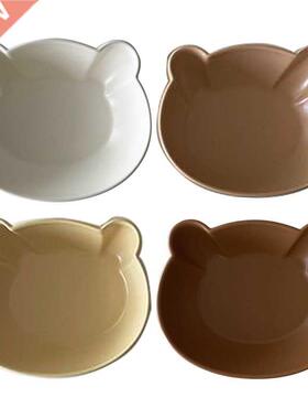 Multi-purpose Dessert Plate Bowls Cute Bear Ceramic Dishes P