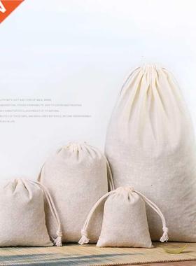 10pcs Cotton Bags Gift Drawstring Pouch Gift Box Packaging B