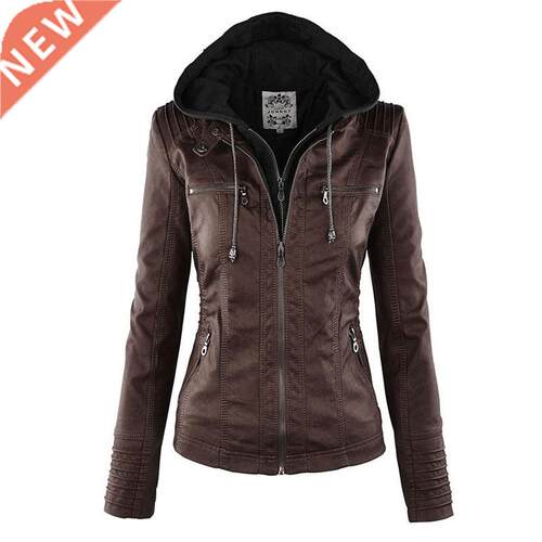 Faux Leather Jacket Women 2021 Basic Jacket Coat Female Wint