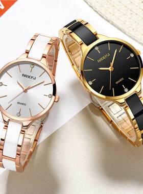 NIBOSI Women Wri Watch Ceramic Bracelet Watches Ladies Cre