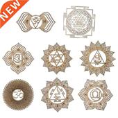 Round Board Flower Shape Out Wooden Hollow Divination