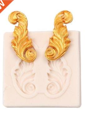 3D Craft Baroque Scroll Relief Silicone Mold Cake