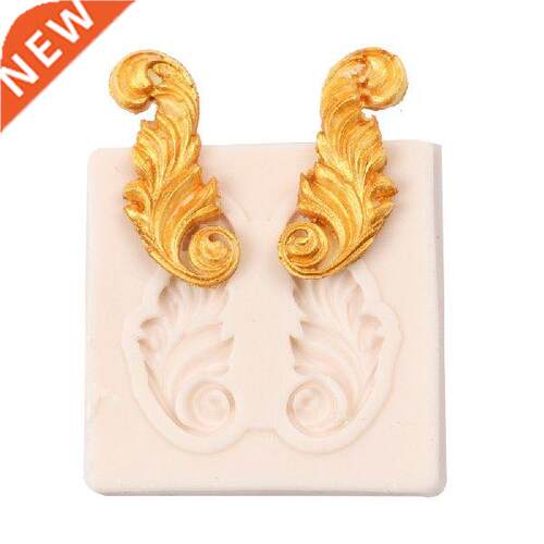 3D Craft Baroque Scroll Relief Silicone Mold Cake