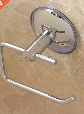 Stainless Steel Toilet Roll Tissue Paper Holder +Suction Cup