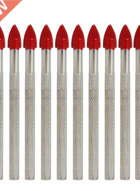 10Pcs Glss Tile Cermic Drill Set 3/16 Shnk Crbide Tip-t