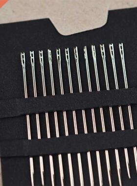 12pcs/set  Embroidery Sewing Needle Art Double Hole For