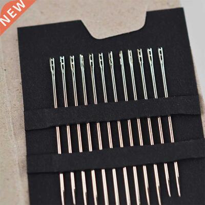12pcs/set  Embroidery Sewing Needle Art Double Hole For
