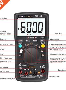 True RMS Digital Multimeter Tester Blue-tooh 6000 Counts AC