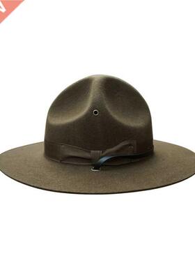 X047 U.S. Marine Corps Adult Wool Fedora Hats Adjustable Siz