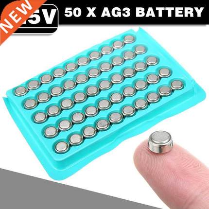 50 Pcs 1.5V AG3 Cell Button Batteries LR41 SR41 Lithium Butt