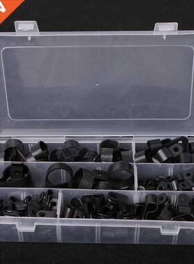 200PCS Nylon PType Cable Clamp Fastener Wire Clips Cable Cor