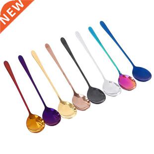 Colorful Mini Teaspoon ainless eel Rose Gold Tea Spoon