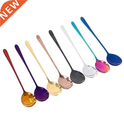 Colorful Mini Teaspoon ainless eel Rose Gold Tea Spoon