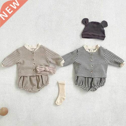 2021 Autumn New Baby Boy Outfit Long Sleeve s Striped Jac