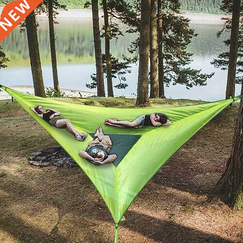 Portable Outdoor Camping Hammock Folding Aerial Triangle Ham
