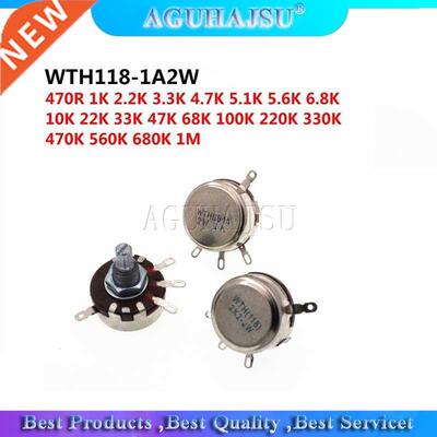 5PCS WTH118 2W 1A Potentiometer 1K 2.2K 4.7K 10K 22K 47K 100