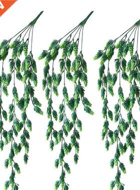 3Pcs Artificial Flower Hops Vine Garland Plant Fake Hanging