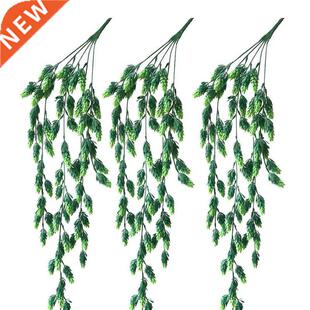 3Pcs Artificial Flower Hops Vine Garland Plant Fake Hanging