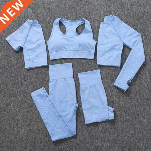 2/3/5PCS Seamless Women Sports Suits Yoga Set Workout Sports