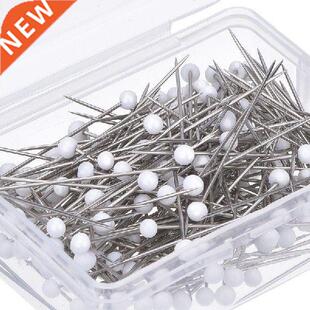 100Pcs Round Pearl Head Dressmaking Pins Weddings Corsage