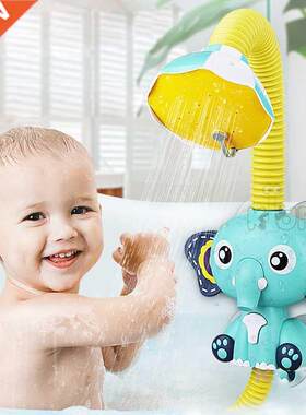 Bath Toys Baby Water Game Elephant Model Faucet ower Elect