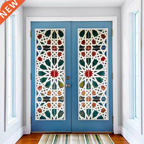 Kaleidoscope Color 3D Door Wallpaper Vinyl Glass Wall ers Wi