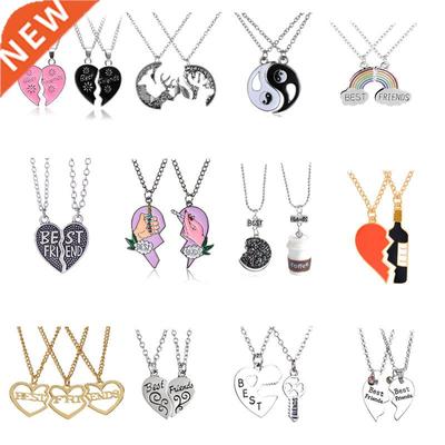 Faion Best Friends Honey Love Couple Pendant Necklace 2 Pc
