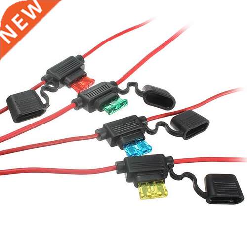 6v 12v 24v Car Auto In-Line andard Blade Fuse Holder Wire