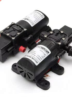 Small Safe Self Priming Pump DC12V 70W 10PSI 6L/Min Stable