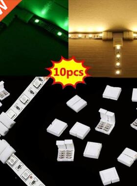 10 PCS 10mm 2/4 Pin L shape led rgb connector For connecting