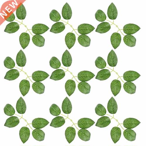 50PCS Artificial Rose Leaves Simulation Leaves Flower